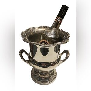 Vintage SILGLASS Silver Plated Champagne Bucket, Wine Cooler